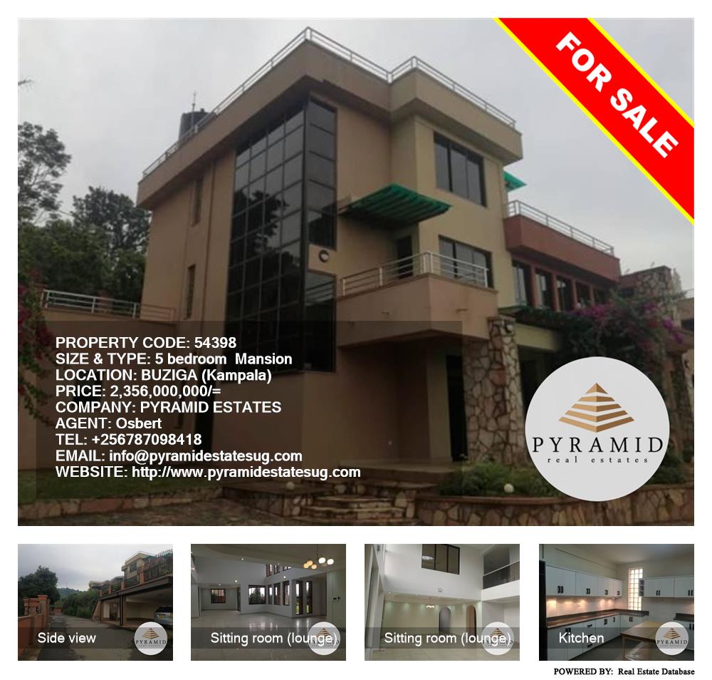 5 bedroom Mansion  for sale in Buziga Kampala Uganda, code: 54398
