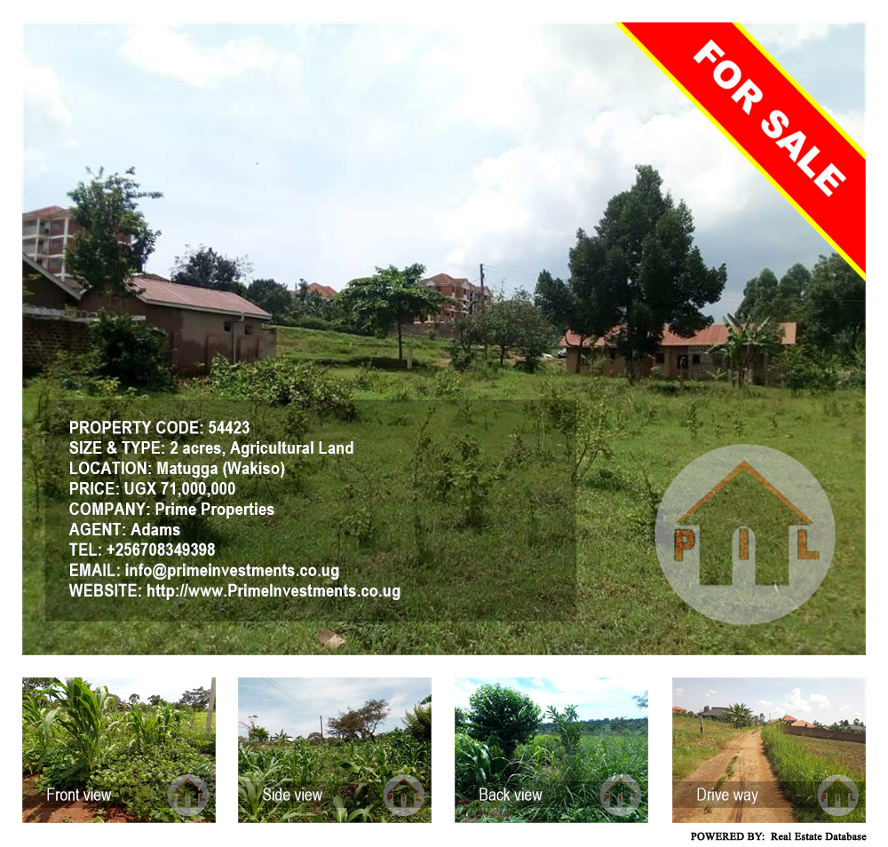 Agricultural Land  for sale in Matugga Wakiso Uganda, code: 54423