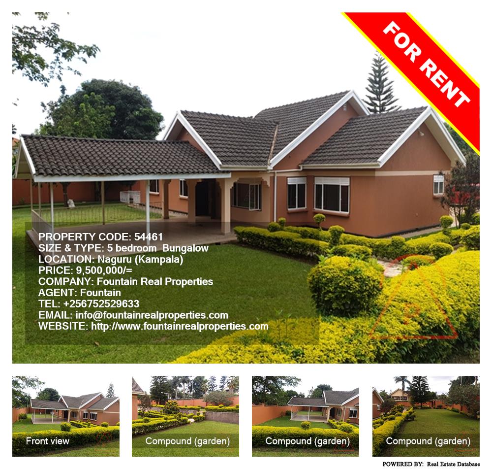 5 bedroom Bungalow  for rent in Naguru Kampala Uganda, code: 54461