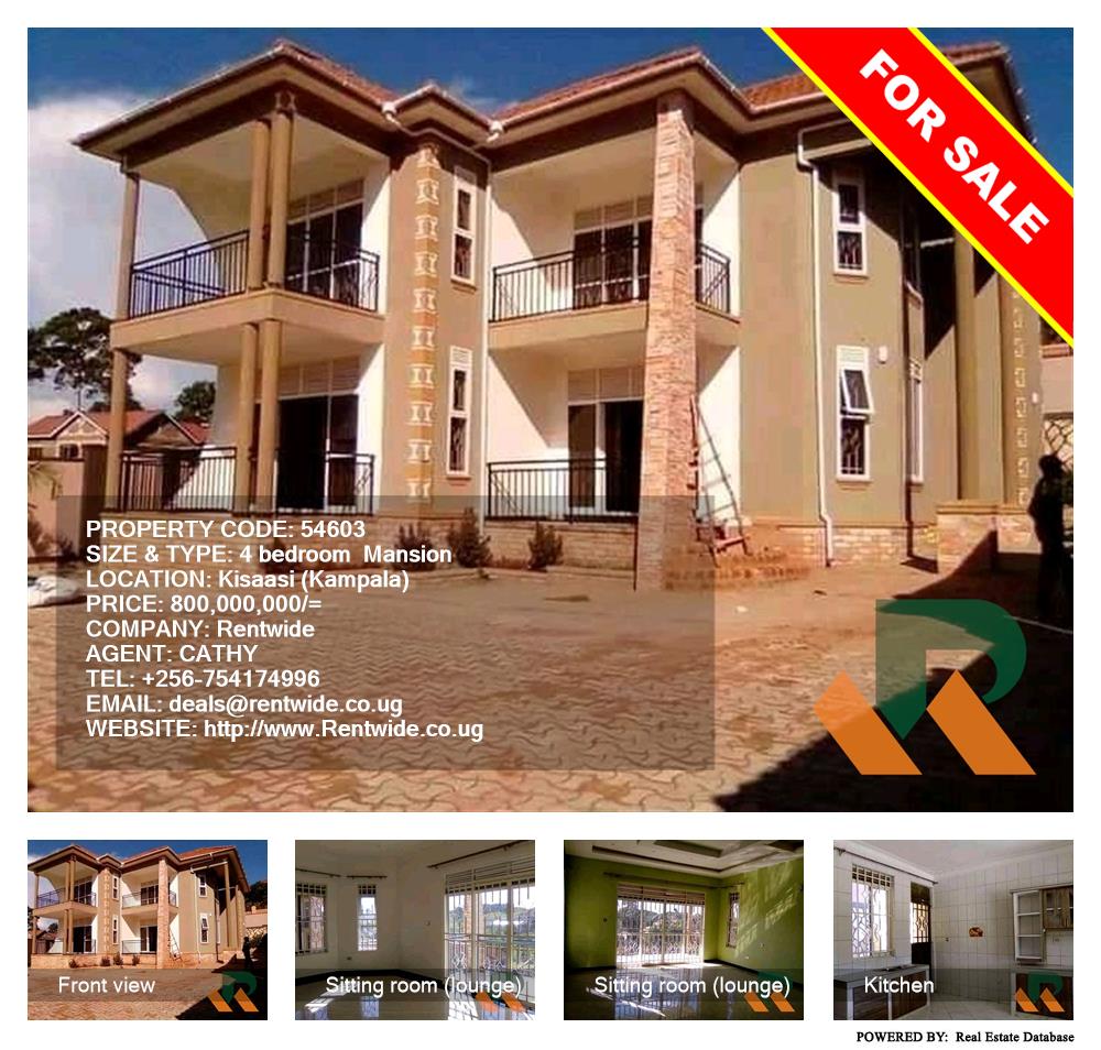 4 bedroom Mansion  for sale in Kisaasi Kampala Uganda, code: 54603