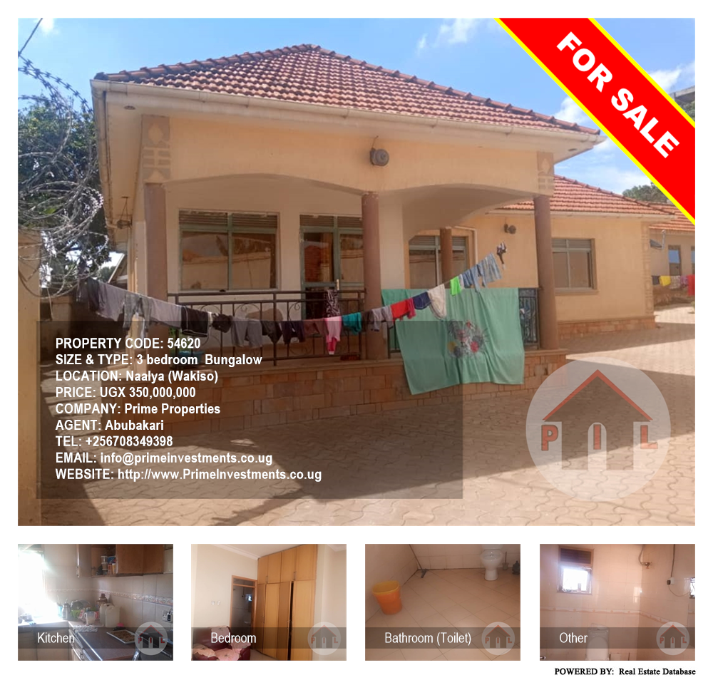 3 bedroom Bungalow  for sale in Naalya Wakiso Uganda, code: 54620