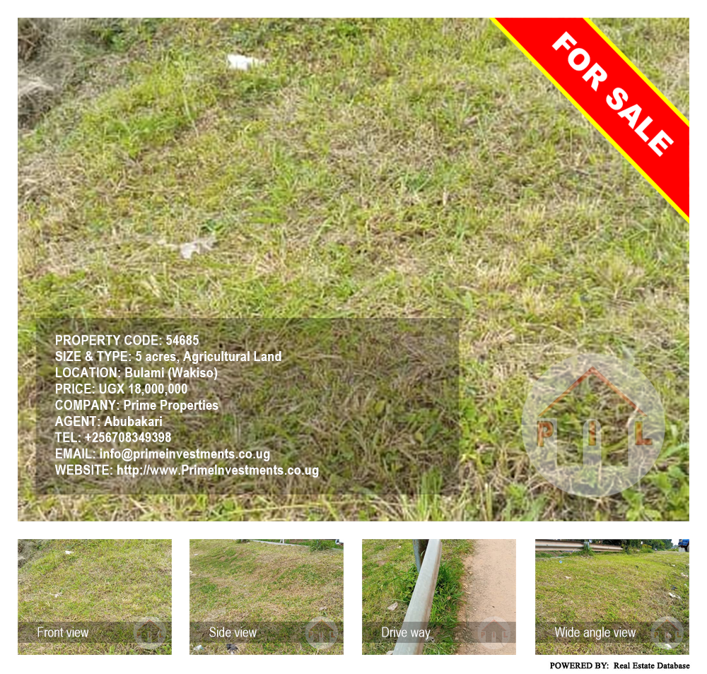 Agricultural Land  for sale in Bulami Wakiso Uganda, code: 54685