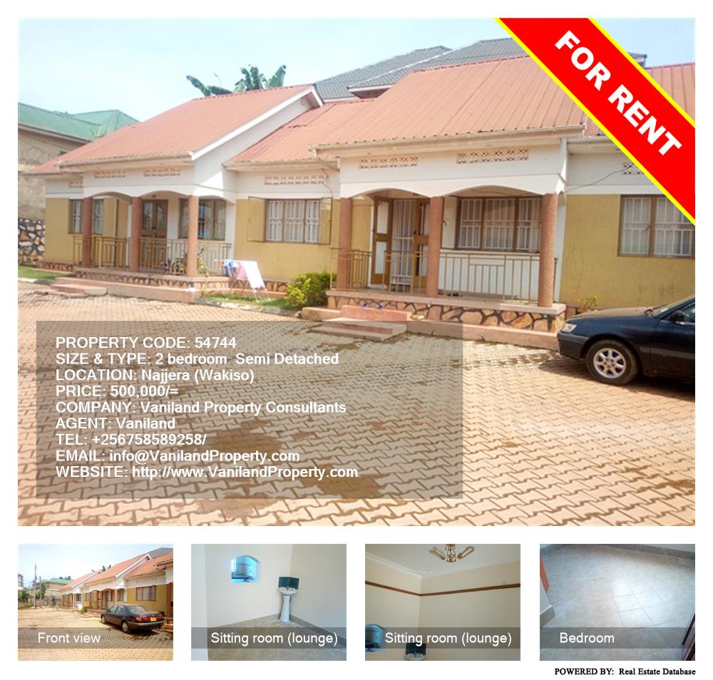 2 bedroom Semi Detached  for rent in Najjera Wakiso Uganda, code: 54744
