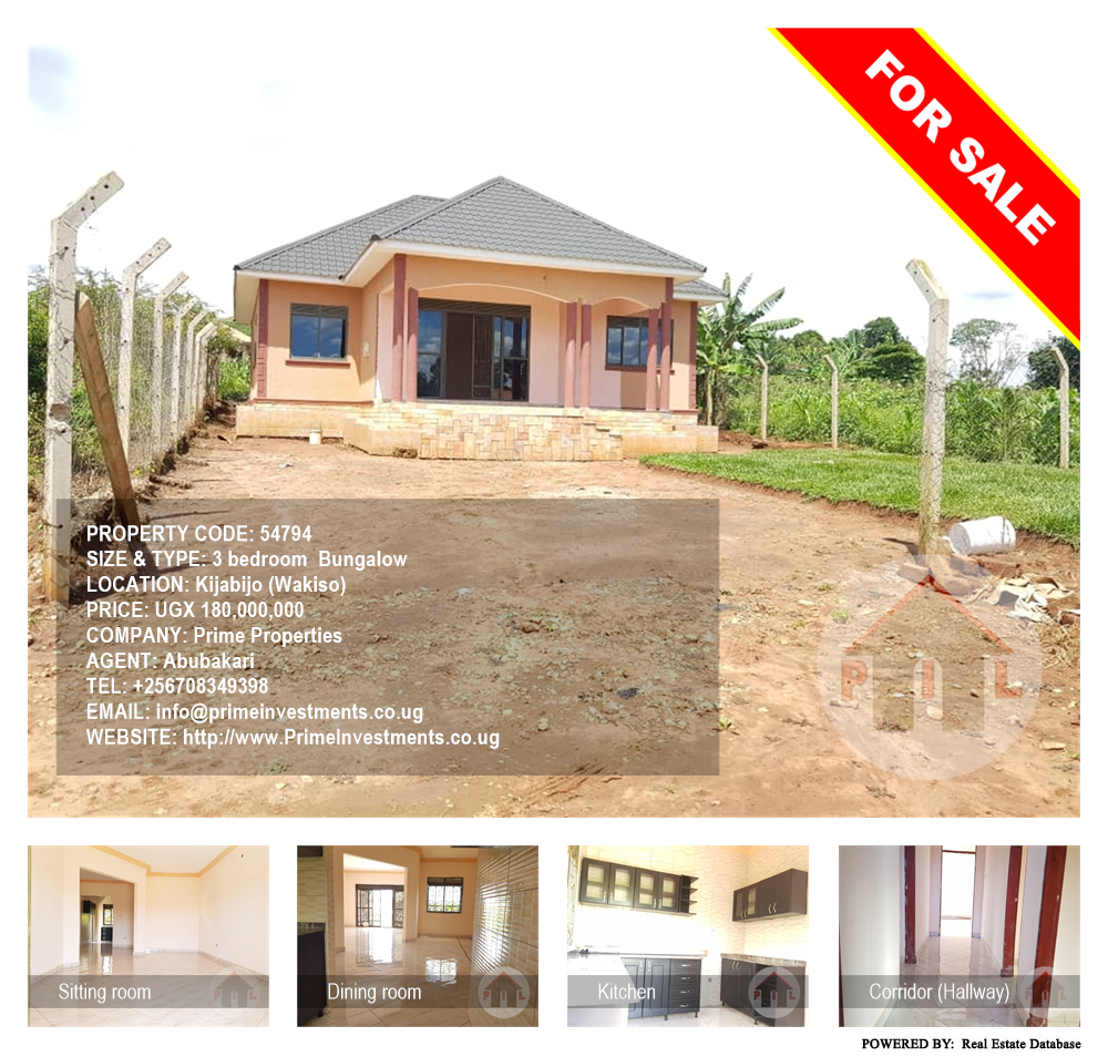 3 bedroom Bungalow  for sale in Kijabijo Wakiso Uganda, code: 54794