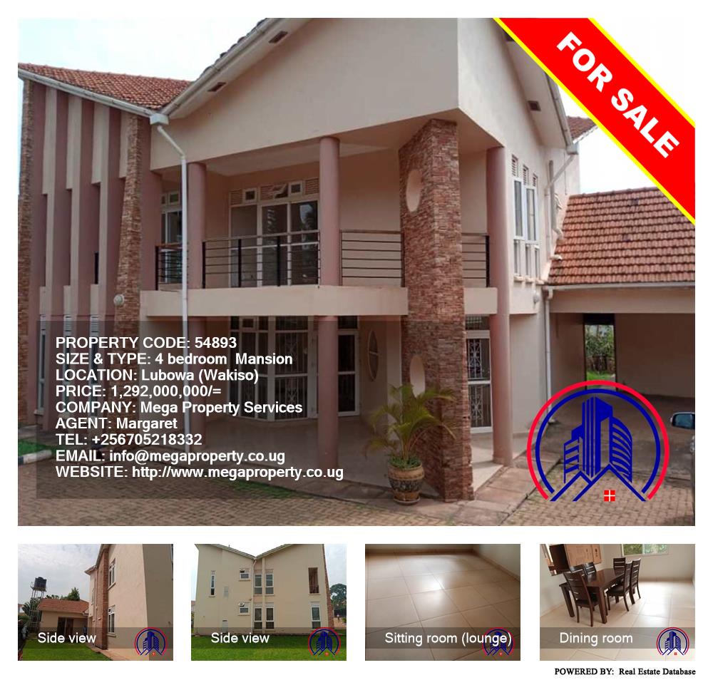 4 bedroom Mansion  for sale in Lubowa Wakiso Uganda, code: 54893