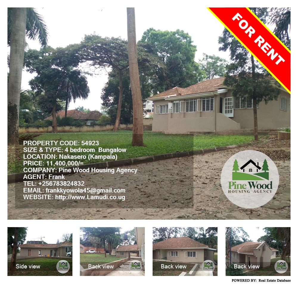 4 bedroom Bungalow  for rent in Nakasero Kampala Uganda, code: 54923