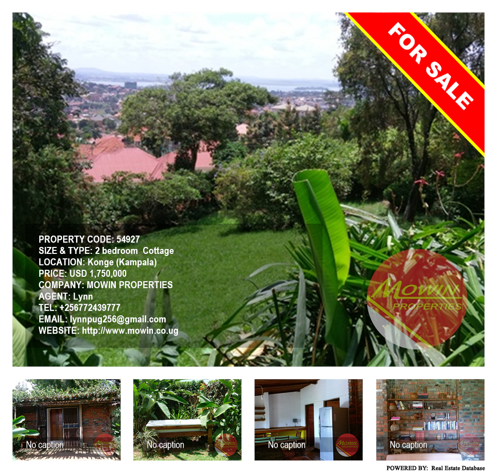 2 bedroom Cottage  for sale in Konge Kampala Uganda, code: 54927