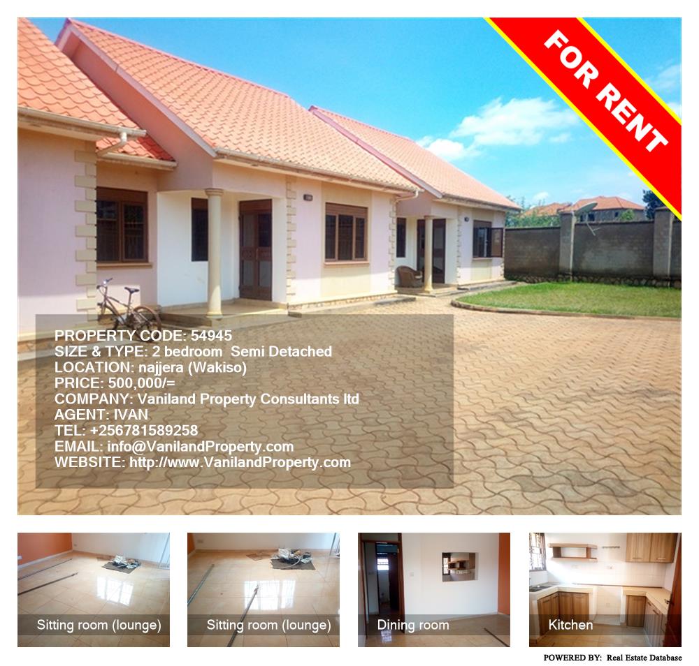 2 bedroom Semi Detached  for rent in Najjera Wakiso Uganda, code: 54945