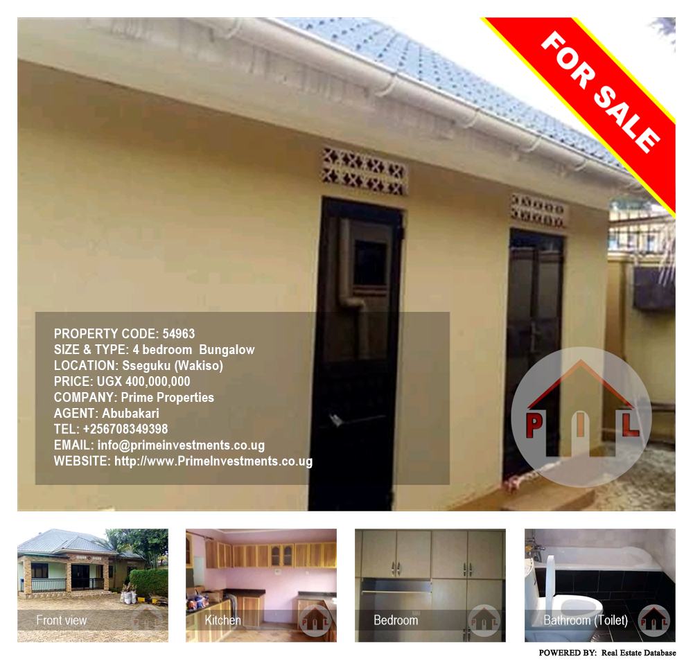 4 bedroom Bungalow  for sale in Seguku Wakiso Uganda, code: 54963