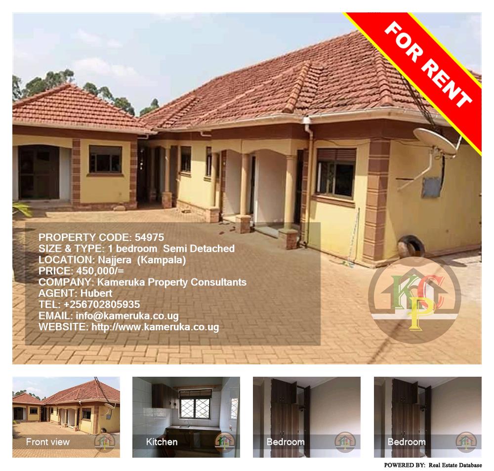 1 bedroom Semi Detached  for rent in Najjera Kampala Uganda, code: 54975