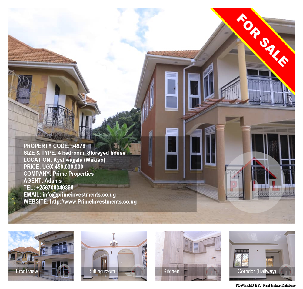 4 bedroom Storeyed house  for sale in Kyaliwajjala Wakiso Uganda, code: 54976