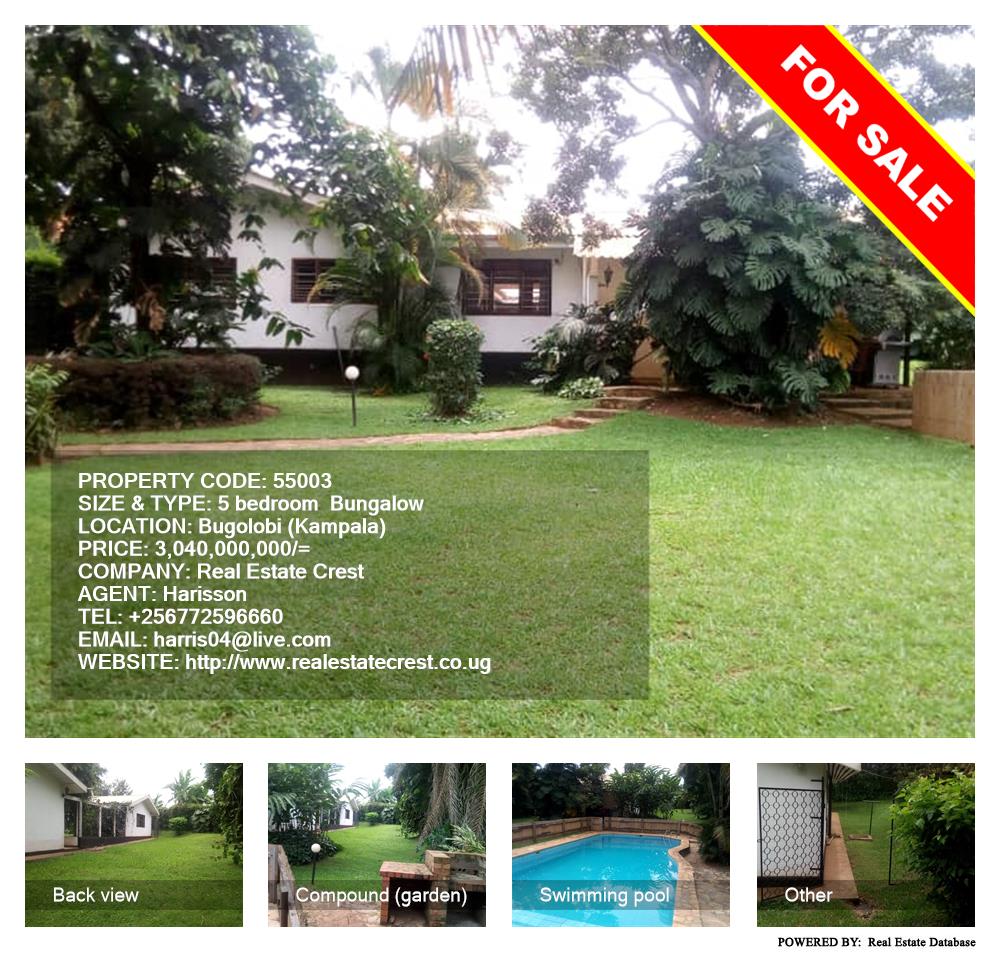 5 bedroom Bungalow  for sale in Bugoloobi Kampala Uganda, code: 55003