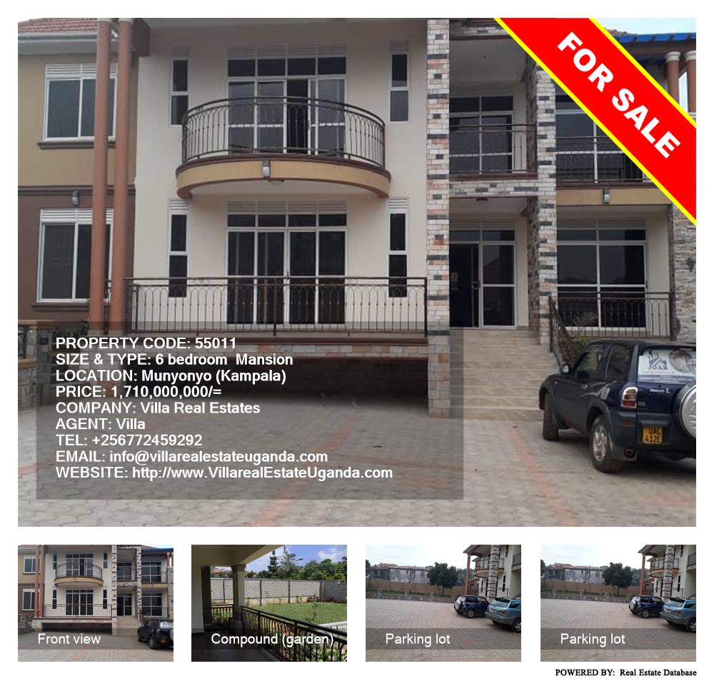 6 bedroom Mansion  for sale in Munyonyo Kampala Uganda, code: 55011