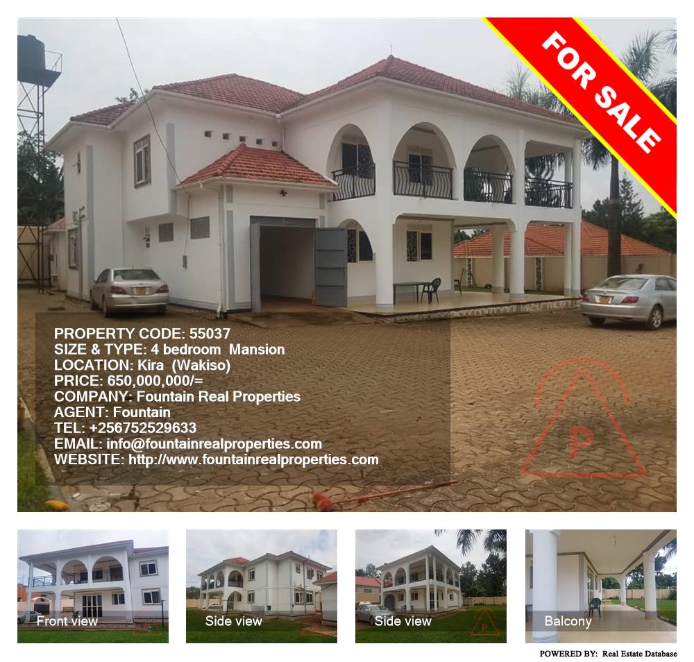 4 bedroom Mansion  for sale in Kira Wakiso Uganda, code: 55037