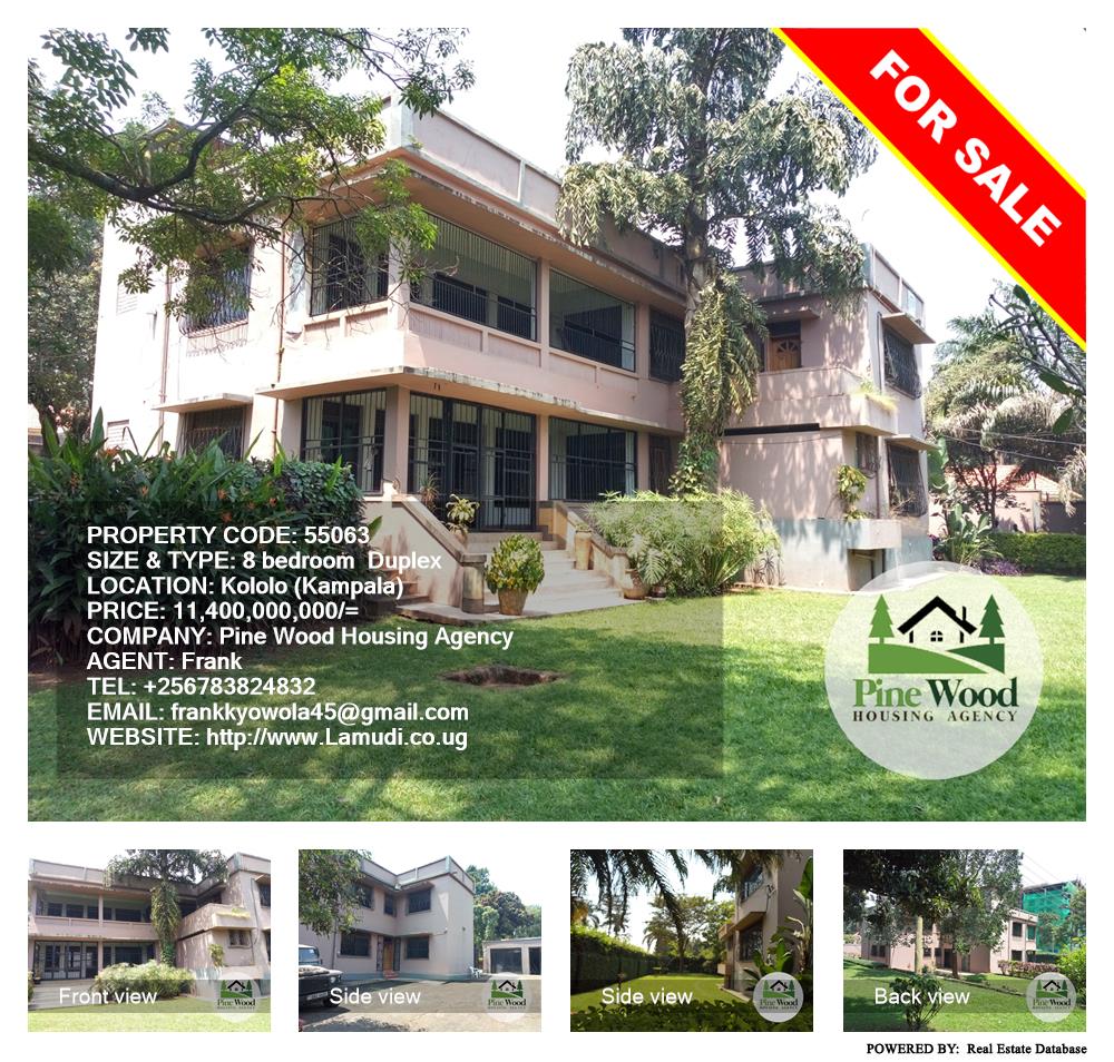 8 bedroom Duplex  for sale in Kololo Kampala Uganda, code: 55063