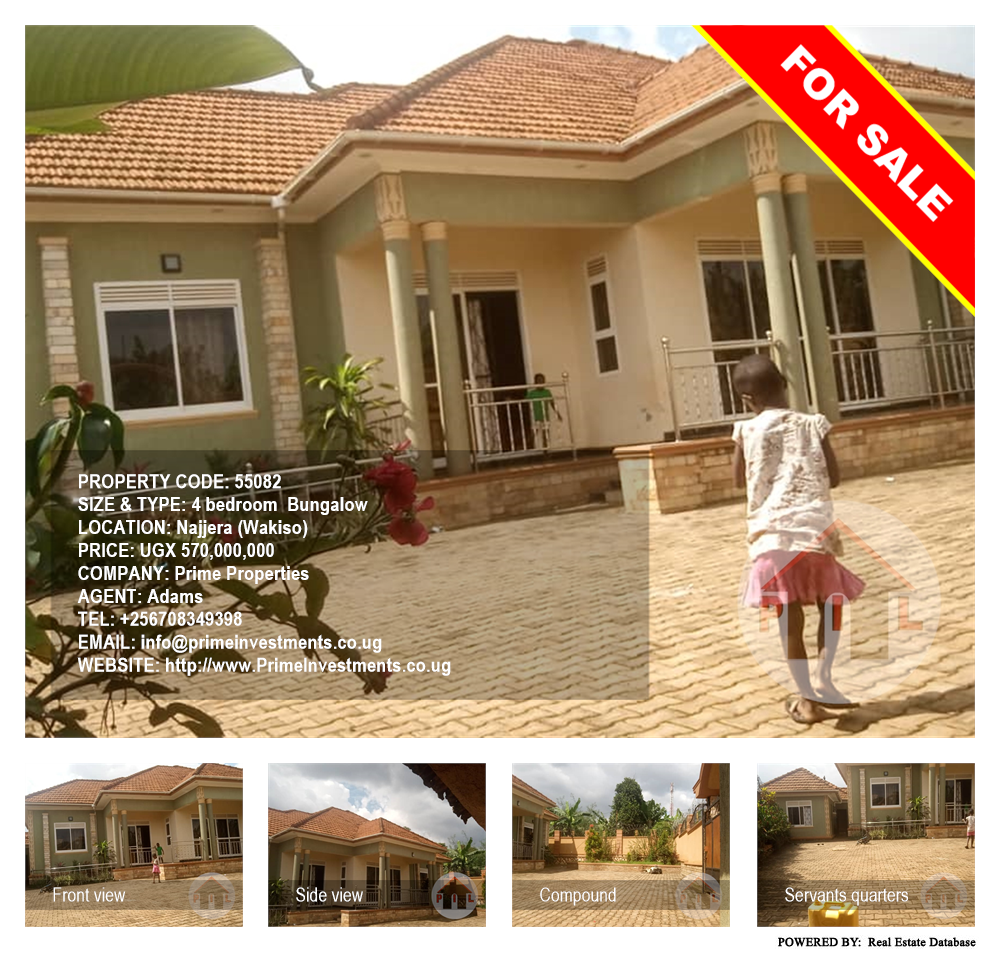 4 bedroom Bungalow  for sale in Najjera Wakiso Uganda, code: 55082
