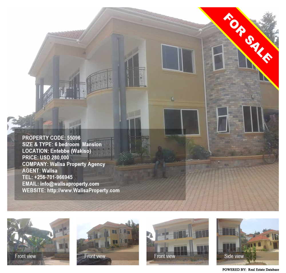 6 bedroom Mansion  for sale in Entebbe Wakiso Uganda, code: 55096