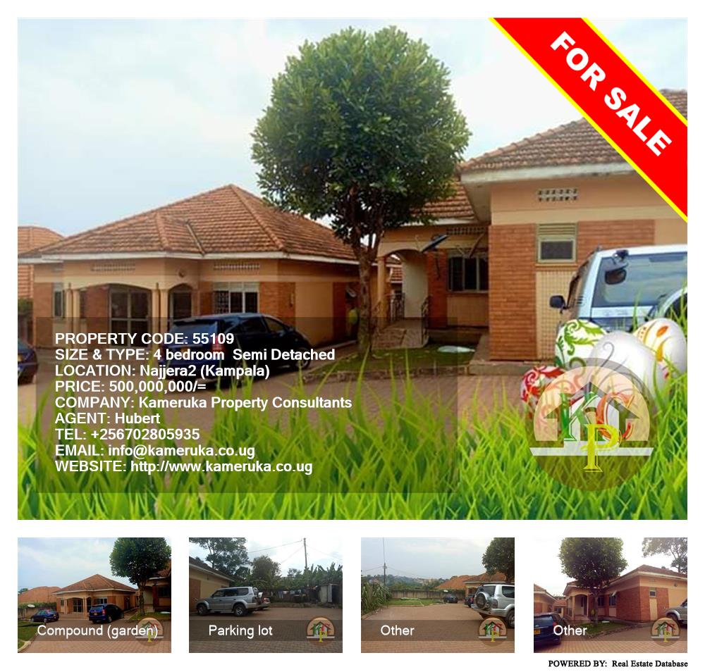 4 bedroom Semi Detached  for sale in Najjera Kampala Uganda, code: 55109