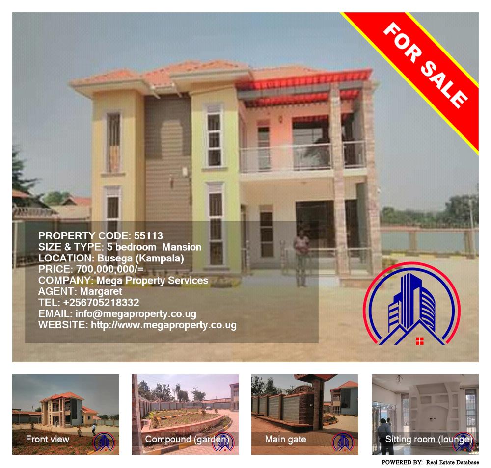 5 bedroom Mansion  for sale in Busega Kampala Uganda, code: 55113