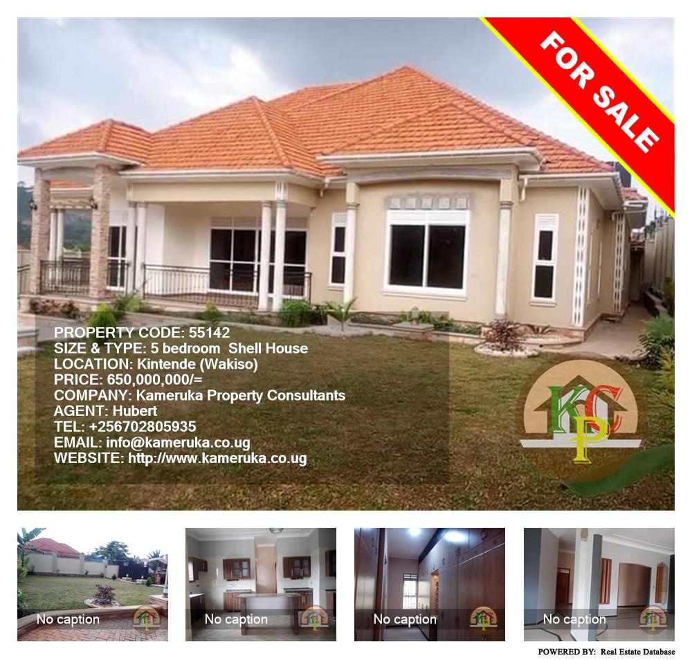 5 bedroom Shell House  for sale in Kitende Wakiso Uganda, code: 55142