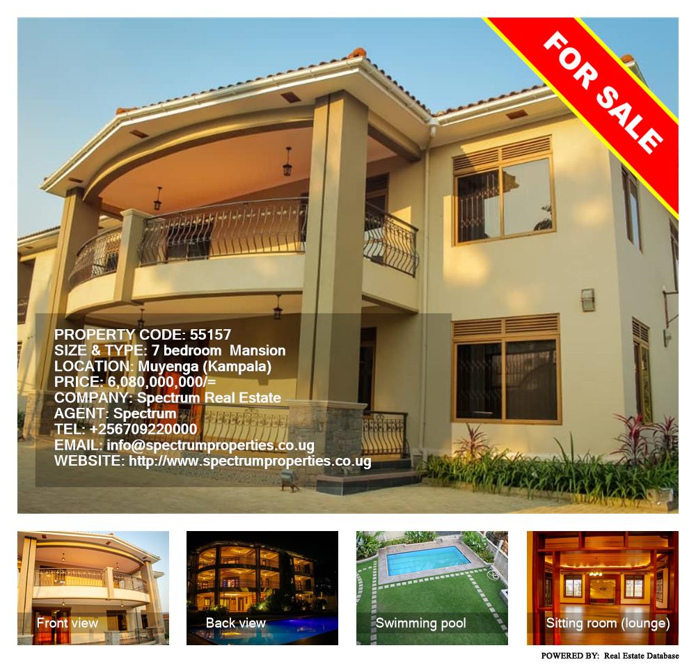 7 bedroom Mansion  for sale in Muyenga Kampala Uganda, code: 55157
