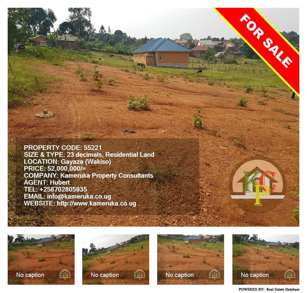 Residential Land  for sale in Gayaza Wakiso Uganda, code: 55221