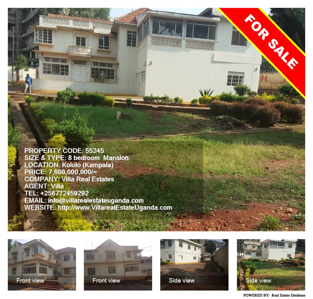 8 bedroom Mansion  for sale in Kololo Kampala Uganda, code: 55245
