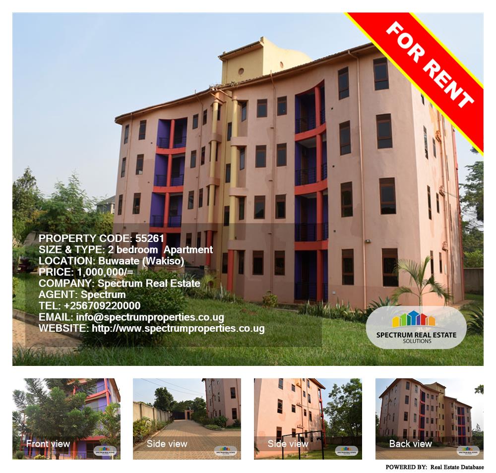 2 bedroom Apartment  for rent in Buwaate Wakiso Uganda, code: 55261