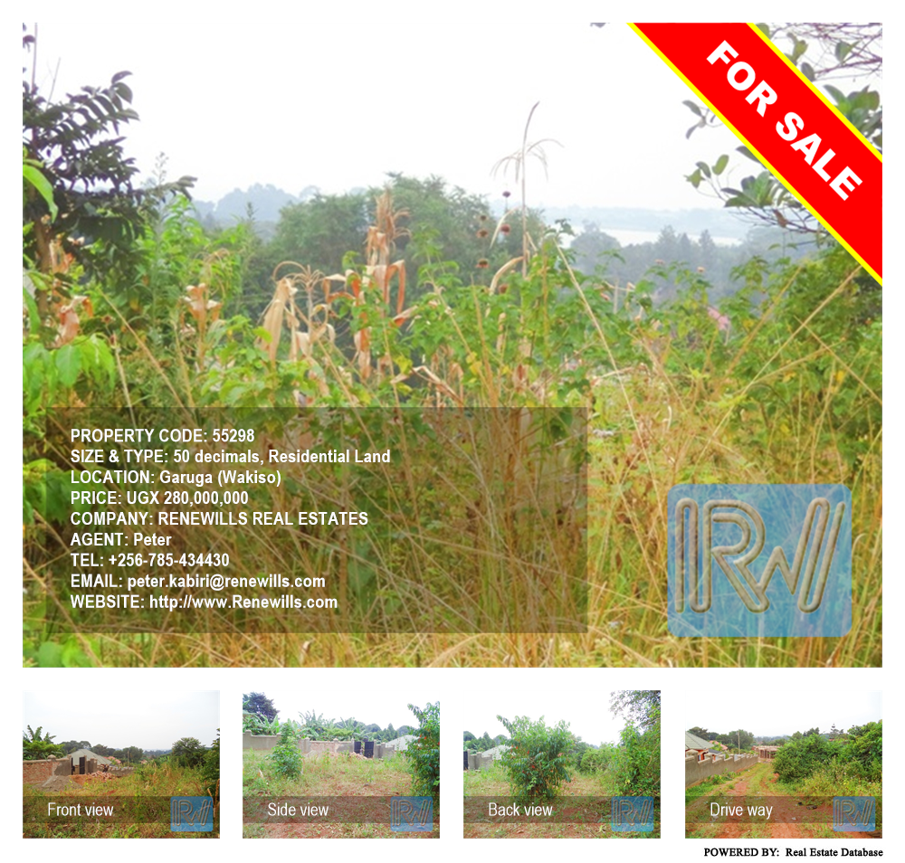 Residential Land  for sale in Garuga Wakiso Uganda, code: 55298