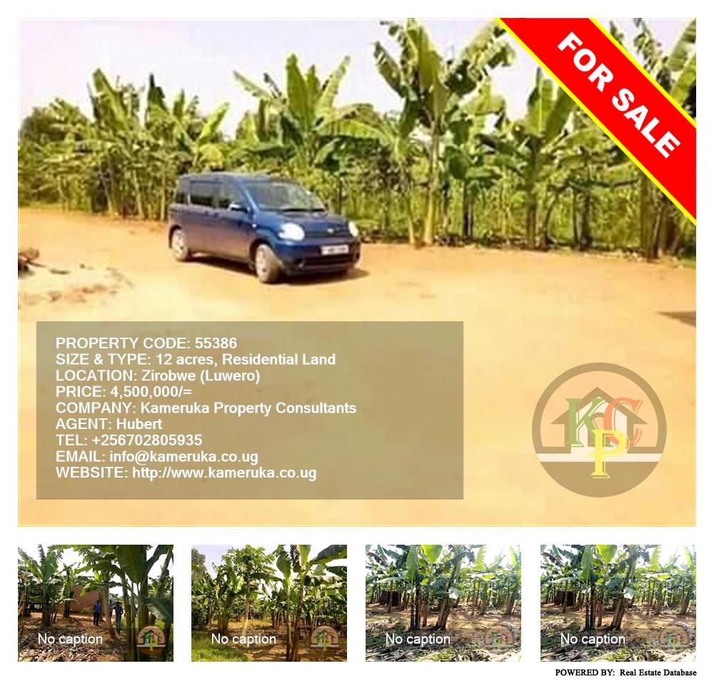 Residential Land  for sale in Ziloobwe Luweero Uganda, code: 55386