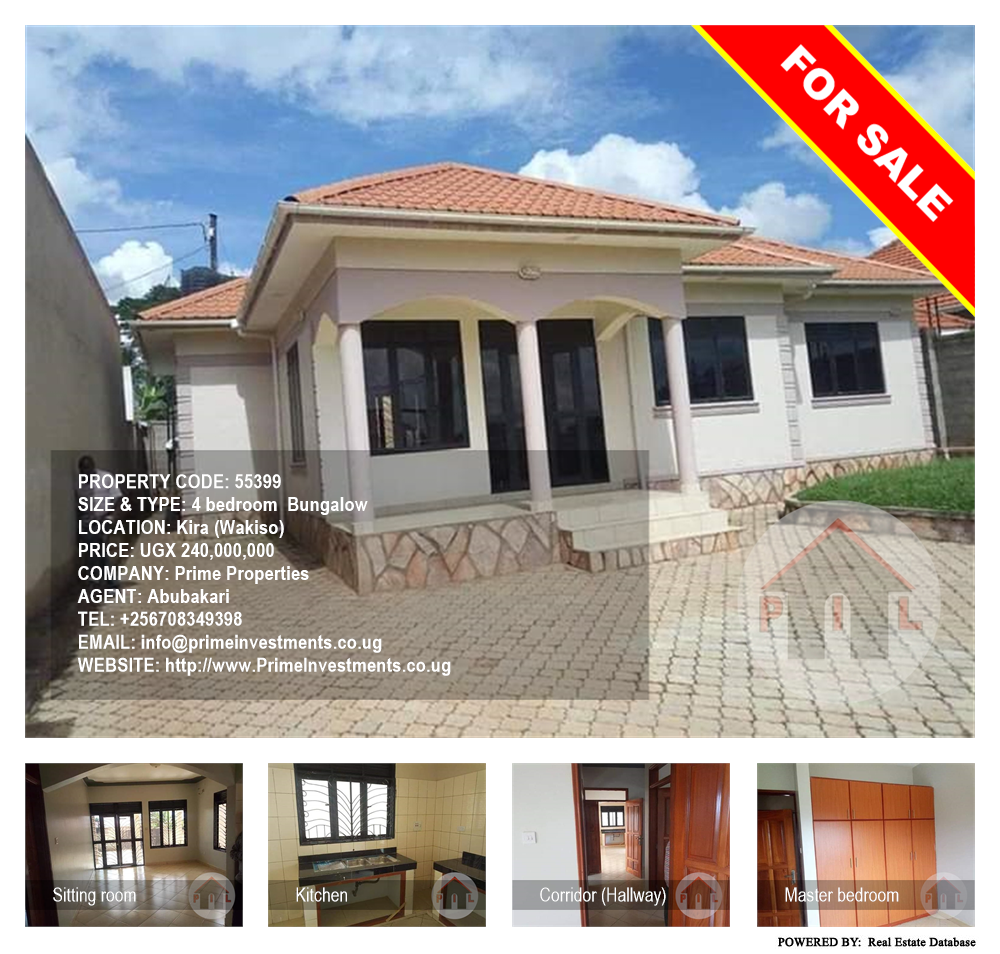 4 bedroom Bungalow  for sale in Kira Wakiso Uganda, code: 55399