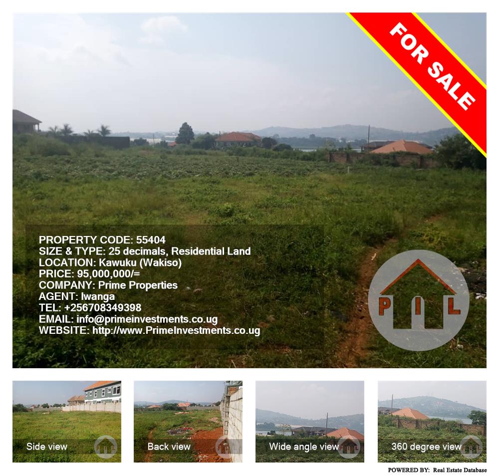 Residential Land  for sale in Kawuku Wakiso Uganda, code: 55404