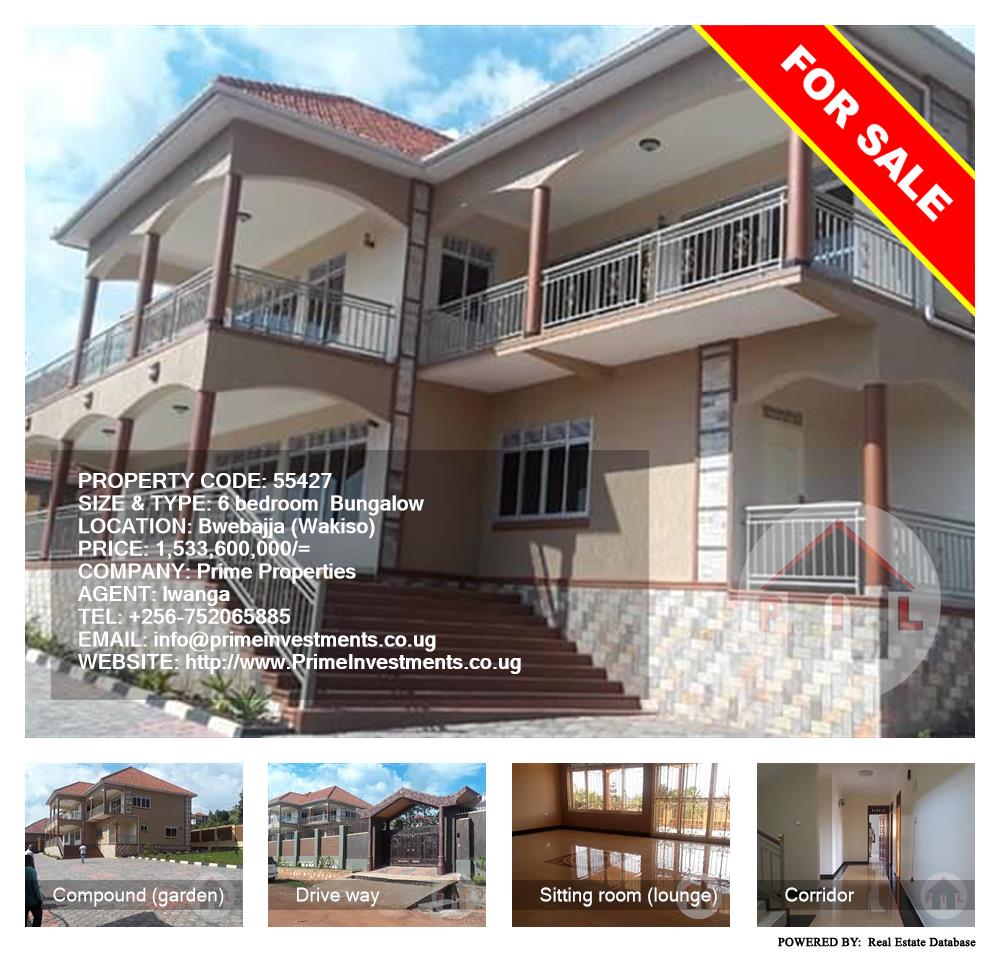 6 bedroom Bungalow  for sale in Bwebajja Wakiso Uganda, code: 55427