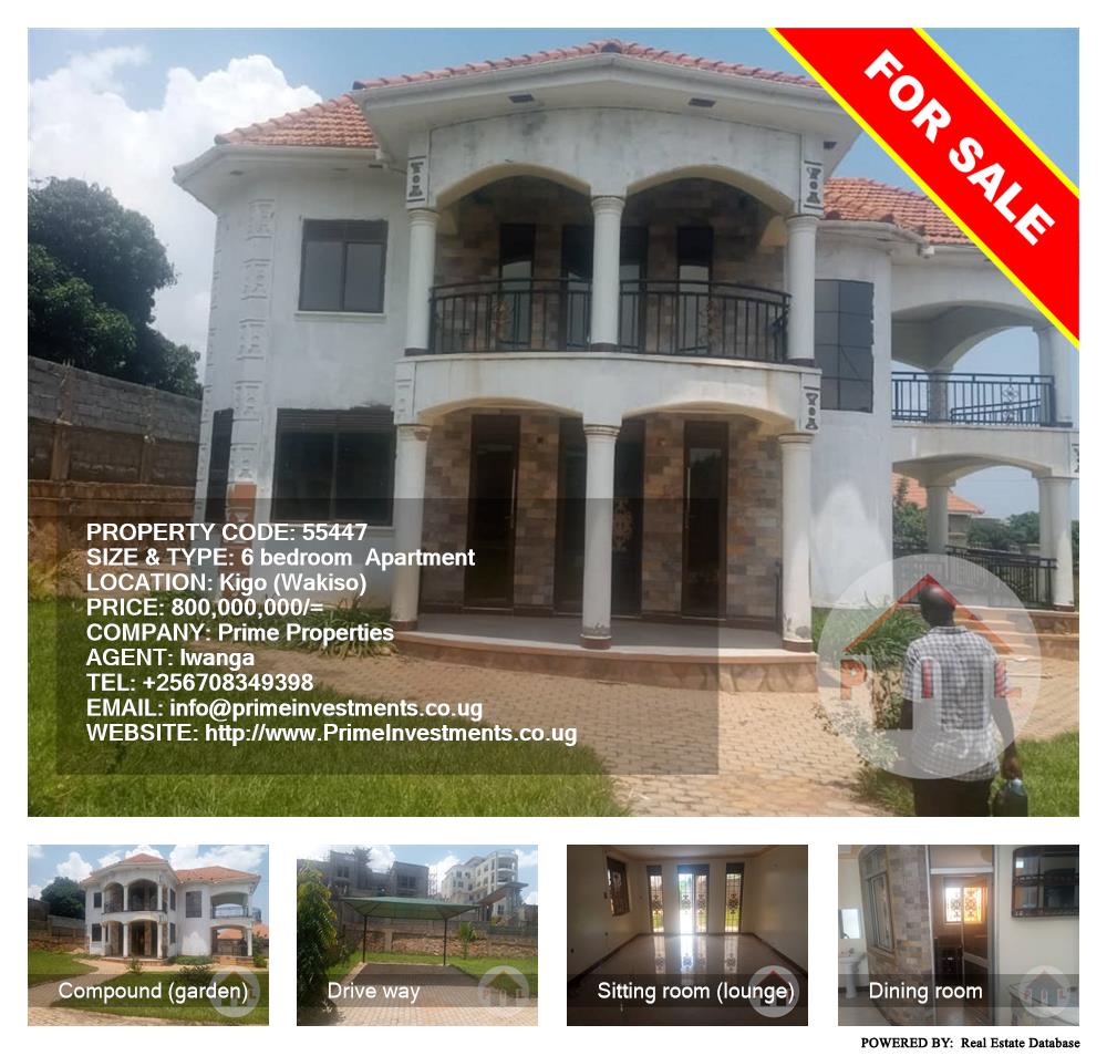 6 bedroom Apartment  for sale in Kigo Wakiso Uganda, code: 55447