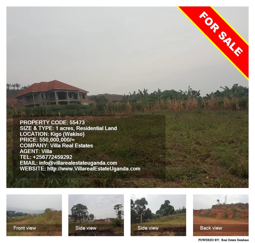 Residential Land  for sale in Kigo Wakiso Uganda, code: 55473