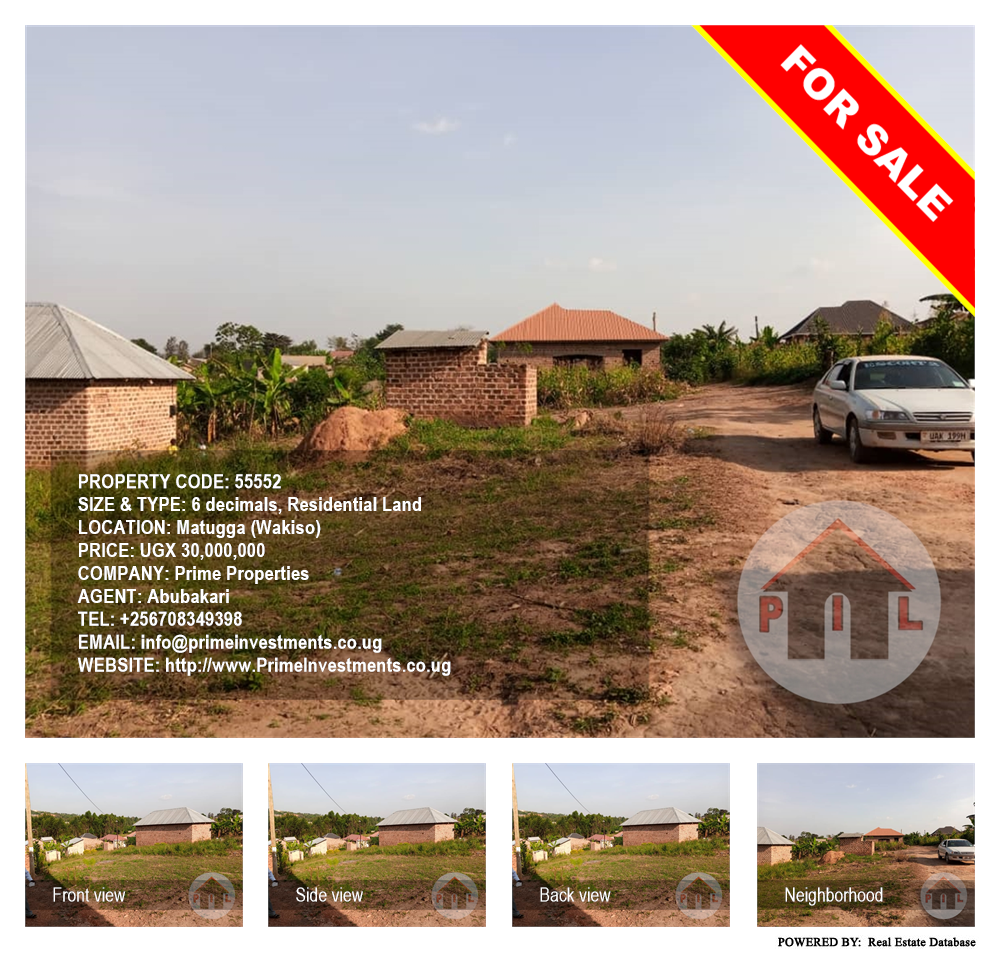Residential Land  for sale in Matugga Wakiso Uganda, code: 55552