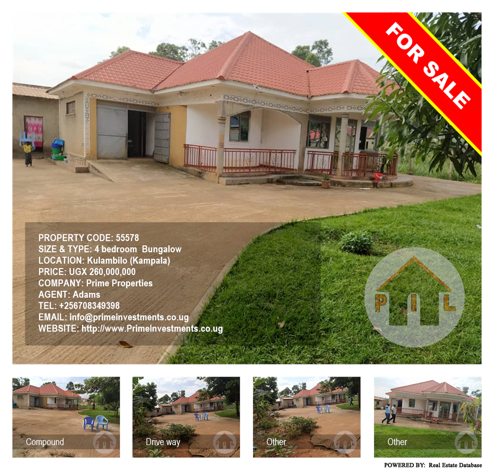 4 bedroom Bungalow  for sale in Kulambilo Kampala Uganda, code: 55578