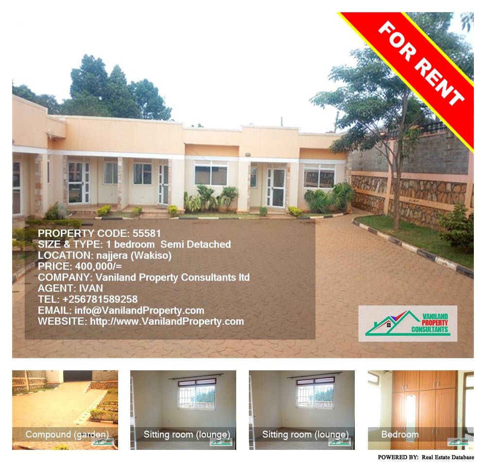 1 bedroom Semi Detached  for rent in Najjera Wakiso Uganda, code: 55581
