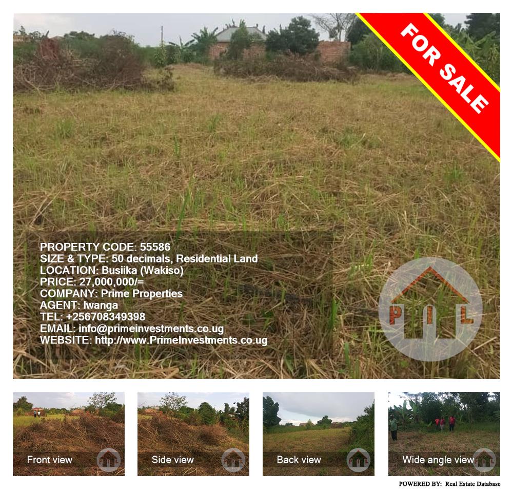 Residential Land  for sale in Busiika Wakiso Uganda, code: 55586