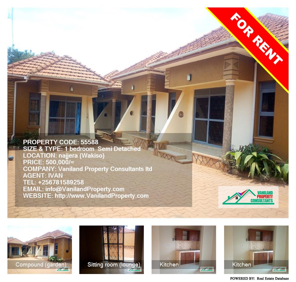 1 bedroom Semi Detached  for rent in Najjera Wakiso Uganda, code: 55588