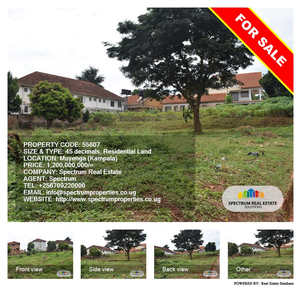 Residential Land  for sale in Muyenga Kampala Uganda, code: 55607