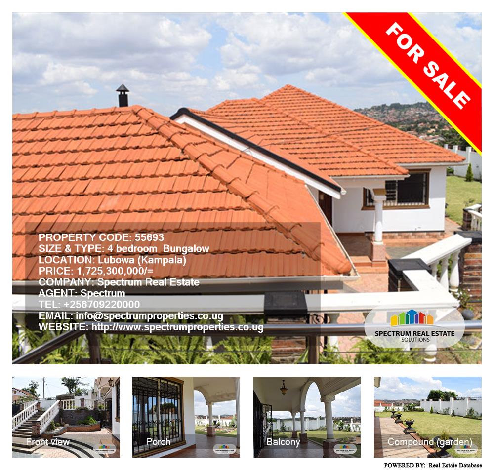 4 bedroom Bungalow  for sale in Lubowa Kampala Uganda, code: 55693