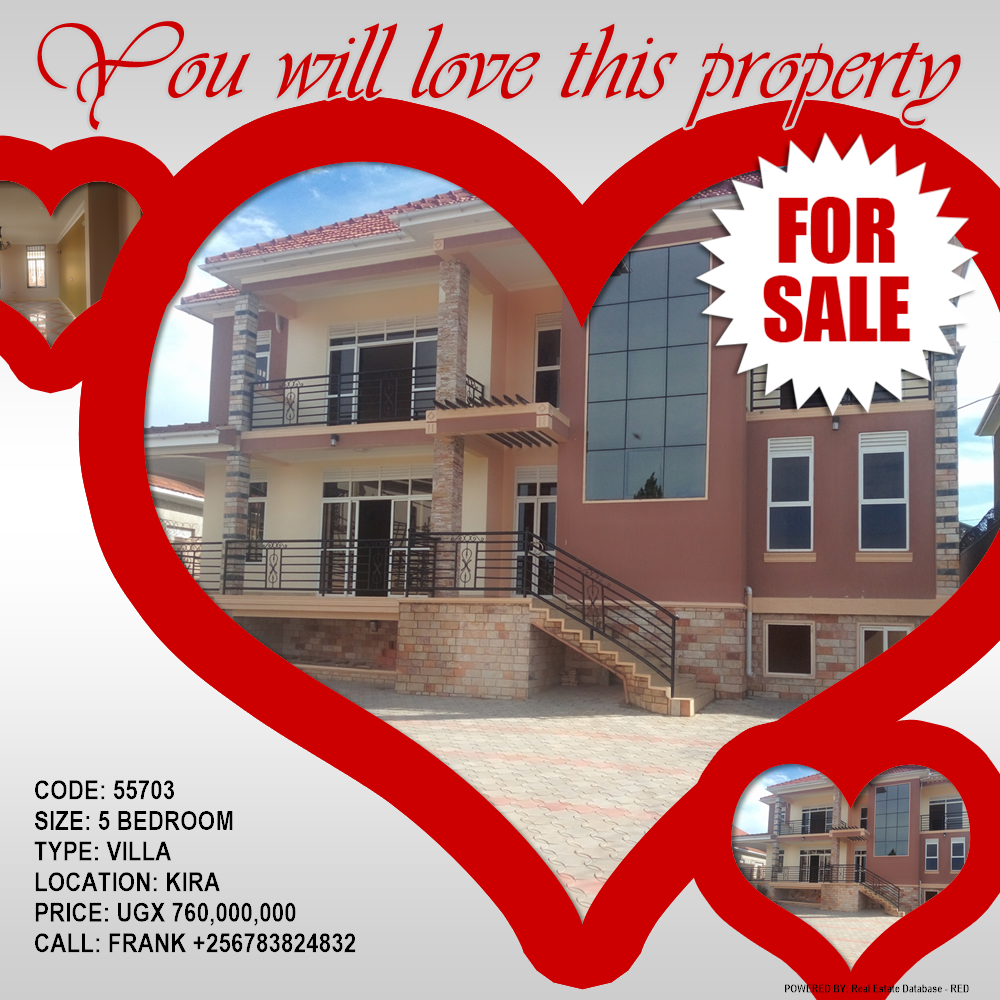 5 bedroom Villa  for sale in Kira Wakiso Uganda, code: 55703