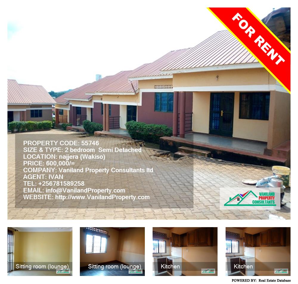 2 bedroom Semi Detached  for rent in Najjera Wakiso Uganda, code: 55746