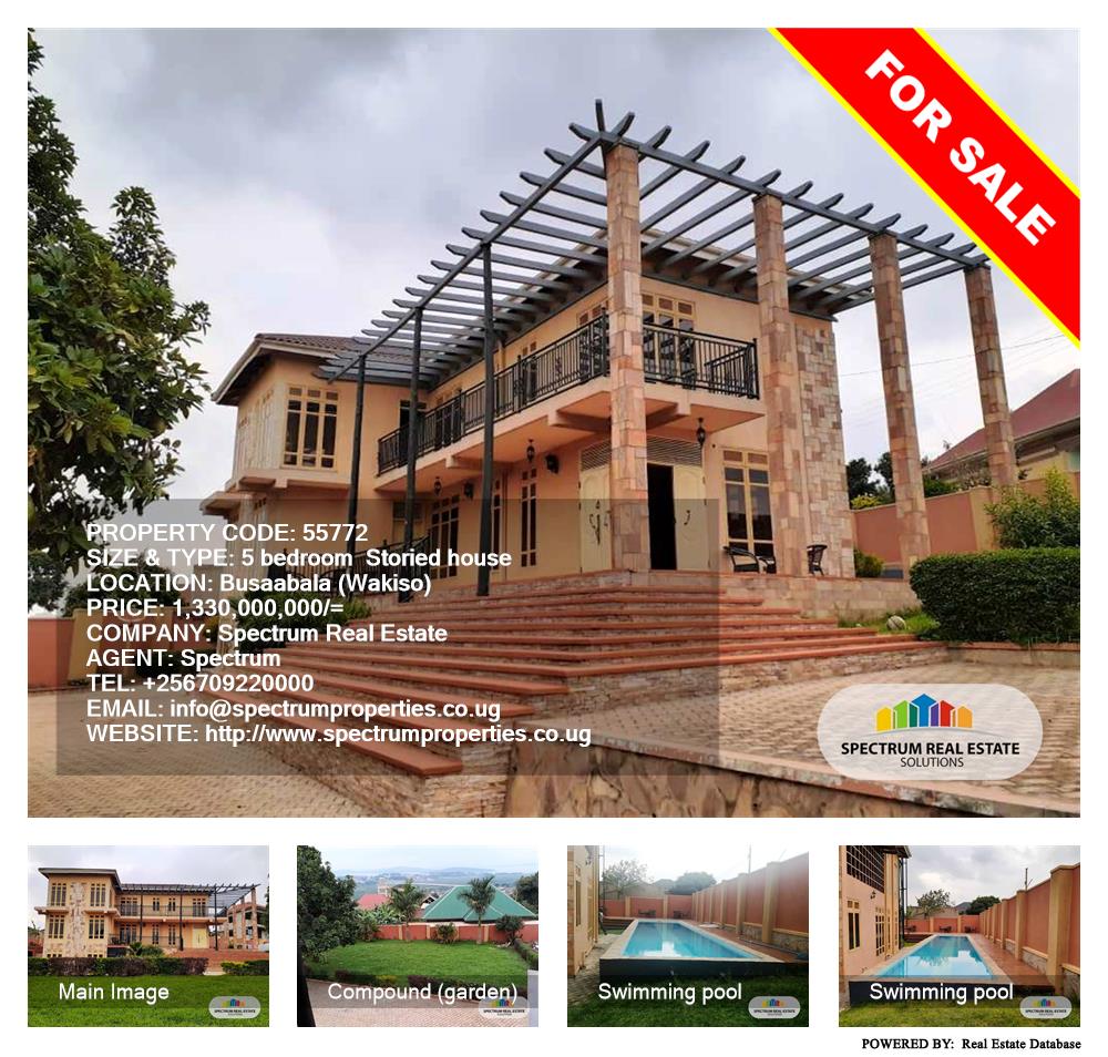 5 bedroom Storeyed house  for sale in Busaabala Wakiso Uganda, code: 55772