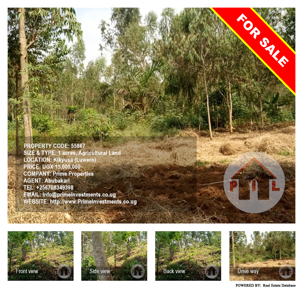 Agricultural Land  for sale in Kikyuusa Luweero Uganda, code: 55867