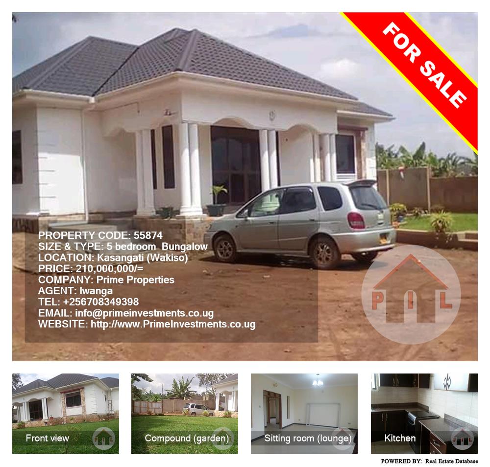 5 bedroom Bungalow  for sale in Kasangati Wakiso Uganda, code: 55874