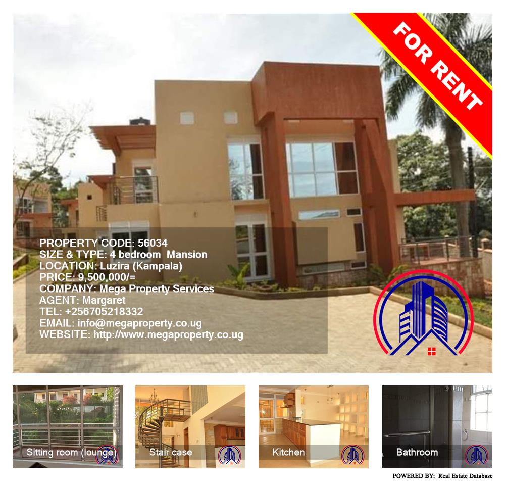 4 bedroom Mansion  for rent in Luzira Kampala Uganda, code: 56034