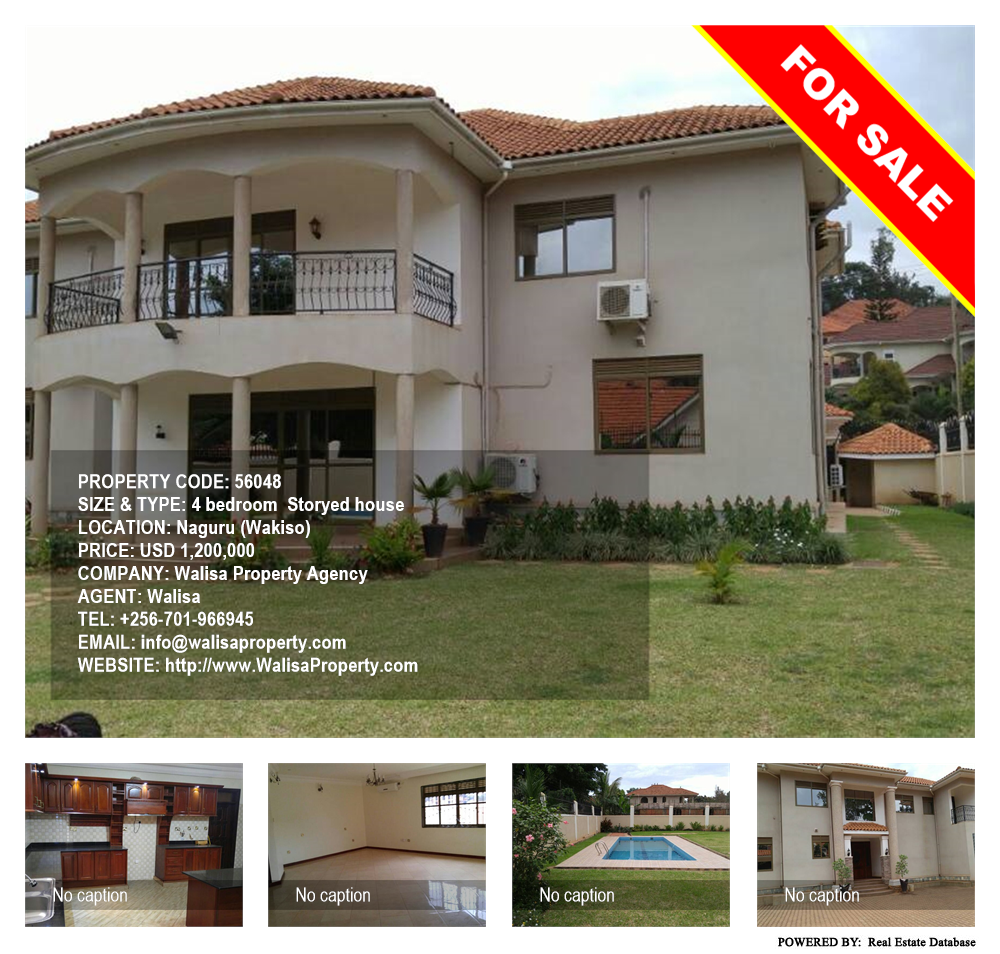4 bedroom Storeyed house  for sale in Naguru Wakiso Uganda, code: 56048