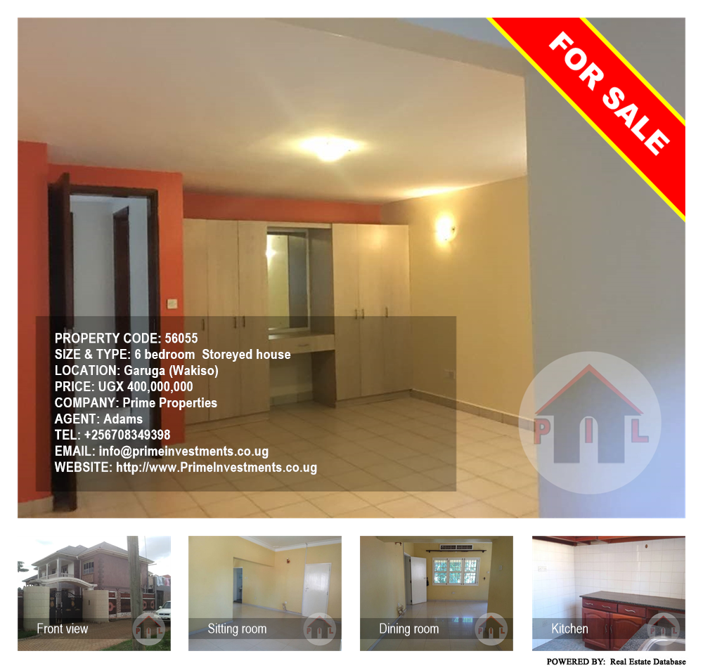 6 bedroom Storeyed house  for sale in Garuga Wakiso Uganda, code: 56055